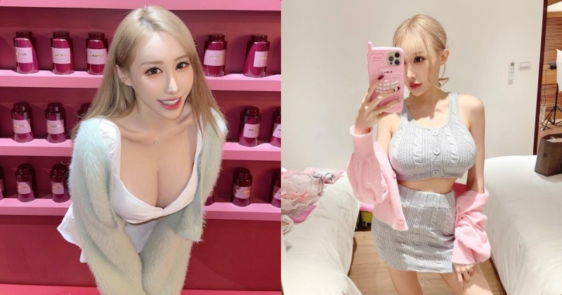 E奶小隻馬「陳潔兒」性感前彎，「飽滿的美乳」快掉出了！