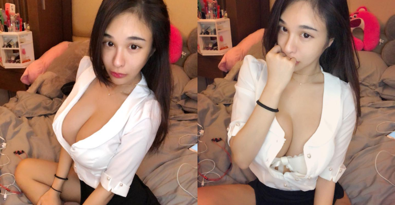 好猛！萬姊深夜化身「爆乳女教師」襯衫炸開…畫面讓網友嗨翻了！