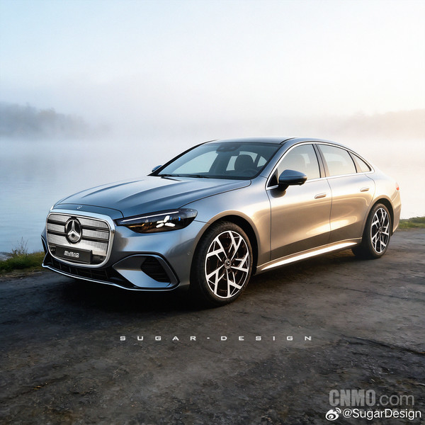 奔驰纯电C级渲染图 全新奔驰纯电C级伪装车现身 续航瞄准800km 今夏上市