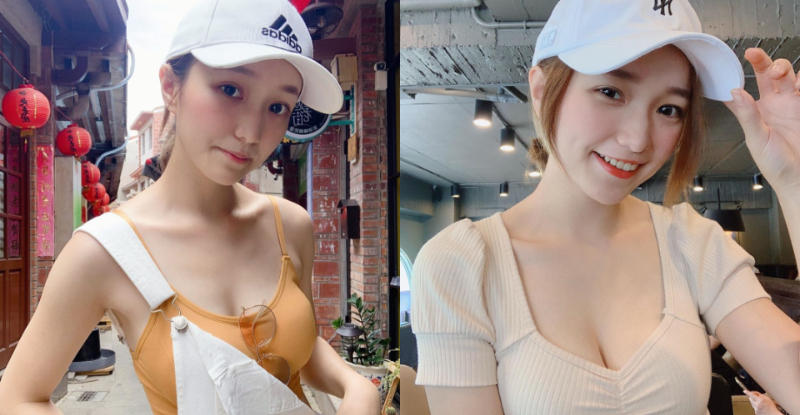 鄰家少女「微醺」清新笑顏帶卡哇伊酒窩，「白嫩事業線」一掏宅男都靠攏！