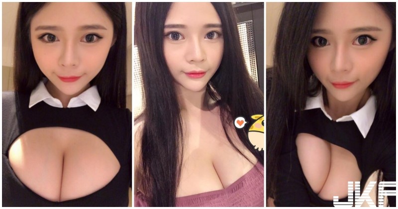正妹「挖空爆乳照」太犯規了！胸前「雪白形狀」讓人受不了…